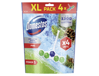 Tualeto gaiviklis ir valiklis DOMESTOS POWER 5 PINE, 4 x 50 g, 200 g