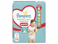 Sauskelnės-kelnaitės PAMPERS Premium Care Pants, Jumbo Pack Plus, 7 dydis, 36 vnt.