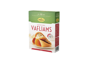 Miltinis mišinys MALSENA traškiems vafliams kepti, 400 g Miltinis mišinys MALSENA traškiems vafliams kepti, 400 g