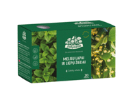 Žolelių arbata ŽOLYNĖLIS su melisų lapais ir liepų žiedais, 20 vnt.