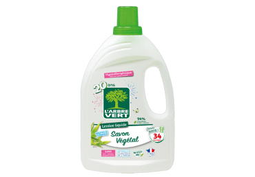 Skystasis skalbiklis L'ARBRE VERT su aug. muilu, 34 skalb., 1.53 l