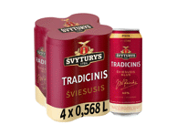 Šviesusis ŠVYTURIO TRADICINIS alus, 4 vnt., 2272 ml