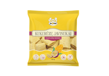 Kukurūzų javinukai, pasiflorų skonio, 120 g