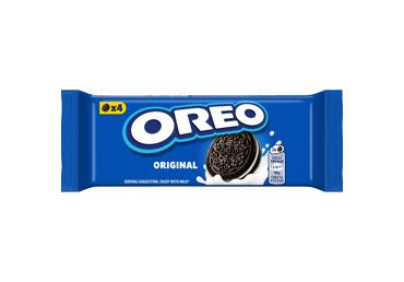 Kakaviniai sausainiai OREO su vanilės skonio įdaru, 44 g