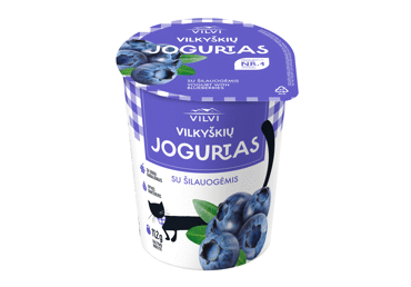 Jogurtas su šilauogėmis VILKYŠKIŲ, 3,6 % rieb., 350 g