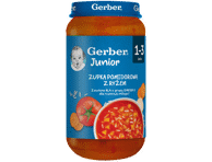 Pamidorinė sriuba GERBER su ryžiais, 250 g
