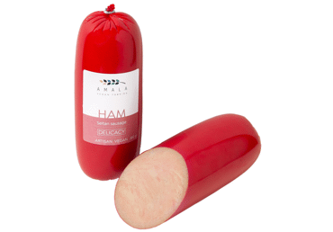 Virta veganiška dešra HAM AMALA, kumpio skonio, 380 g - 2