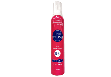 Plaukų putos PROFESSIONAL STYLE EXTRA HOLD, 225 ml