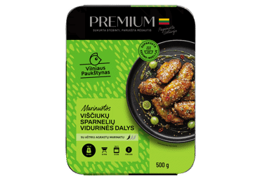 Viščiukų sparnelių vidurinės dalys su aštriu agrastų marin., 500 g