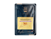 Maasdam sūris WELL DONE PREMIUM 45%, riek.,120 g