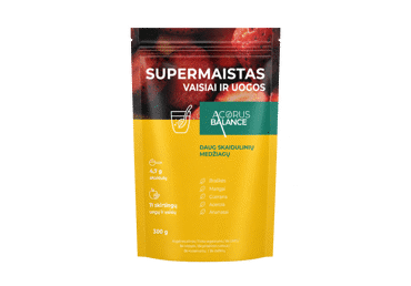SUPERMAISTAS vaisiai ir uogos ACORUS, 300 g