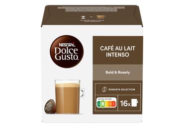 Kavos kapsulės NESCAFE DOLCE GUSTO CAFE AU LAIT INTENSO, 160 g
