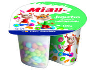 Jogurtas su vanile ir saldainiukais MIAU, 5,5 % rieb., 130 g
