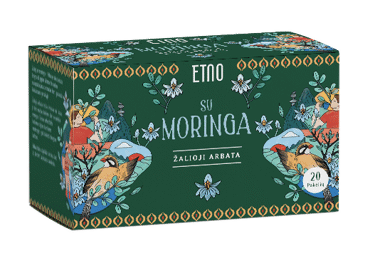 Žalioji arbata su moringomis ETNO, 40 g