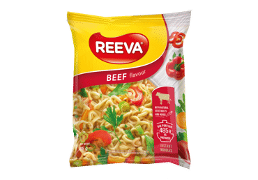 Greitai paruošiami makaronai REEVA, jautienos skonio, 85 g, 85 g