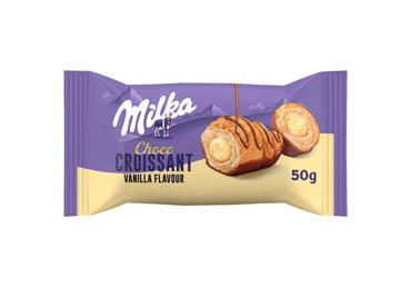 Kruasanai MILKA su vanilės skonio įdaru, 50 g