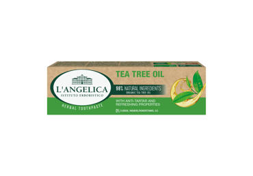 Augalinė dantų pasta su arbatmedžio aliejumi LANGELICA, 75 ml  