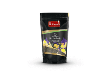 Biri žalioji arbata GURMAN'S su ženšeniu ir citrinomis, 90 g