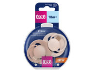 LOVI silikoniniai dinaminiai čiulptukai Prime, Nude/ Blush, 18+m, 2 vnt., 34/407