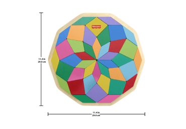 Fisher - price medinė dėlionė mandala - 1