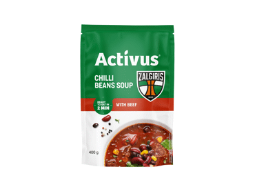 Aštri pupelių sriuba su jautiena ACTIVUS, 400 g