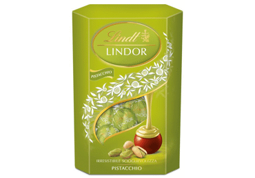 Šokoladiniai rutuliukai LINDT LINDOR su pistacijų įdaru, 200 g