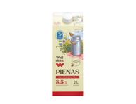 Pasterizuotas pienas WELL DONE 3,5 % rieb., 2 l