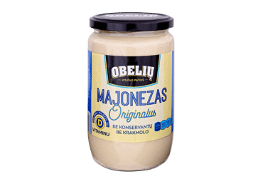 Majonezas OBELIŲ ORIGINALUS (72 % riebumo), 650 ml