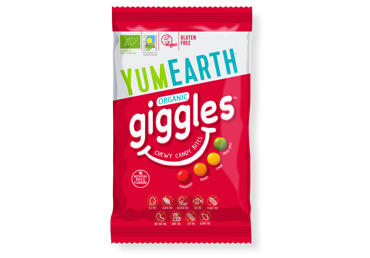 Ekologiški saldainiai YUMEARTH GIGGLES, 40 g