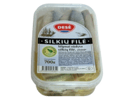 Silpnai sūdyta silkių filė su aliejumi DESĖ, 700 g