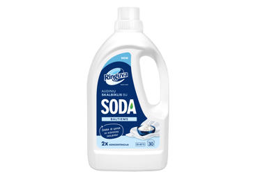 Koncentruotas skalbiklis su soda RINGUVA baltiems audiniams, 30 skalbimų, 1,2 l