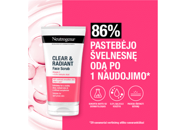 Veido šveitiklis NEUTROGENA CLEAR&RADIANT, 150 ml - 2