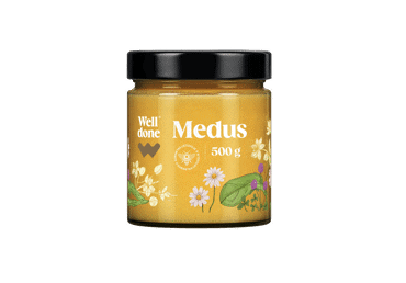 Medus WELL DONE, vasaros žiedų, 500 g