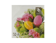 Servetėlės- tulpės ir margučiai, 33x33cm, 3 sluoksniai, 20vnt.