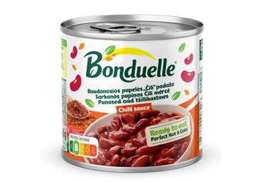 Raudonosios pupelės BONDUELLE su aitriųjų paprikų padažu, 430 g - 1