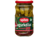 Marinuoti aštrūs agurkėliai SPILVA, 330 g