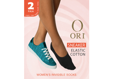 Moteriškos pėdutės ORI SNEAKERS 35-38, nero