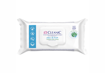Drėgnos servetėlės ​​CLEANIC CLEAN&FRESH, 200 vnt., 200 vnt.