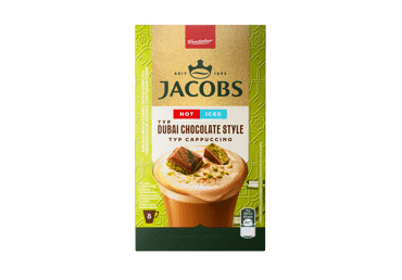 Tirpiosios kavos gėrimas JACOBS 3IN1 DUBAI CHOCOLATE, 120 g - 1