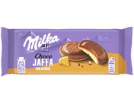 Sausainiai MILKA CHOCO JAFFA su apelsinų skonio įdaru, 147 g