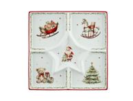 Kvadratinė lėkštė AURORA VINTAGE CHRISTMAS, 30 cm, 1 vnt.