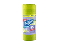 Kvapnūs šiukšlių maišai, 60 L, 30 vnt.