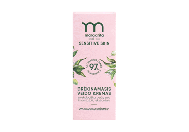 MARGARITA SENSITIVE SKIN drėkinamasis veido kremas su beržų sula ir vaistažolių ekstraktais 50 ml