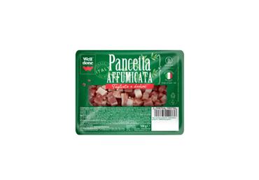Sūdytos šoninės kubeliai WELL DONE PANCETTA, 100 g