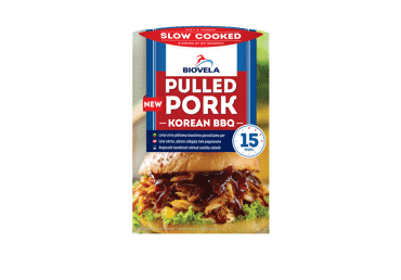 Lėtai virta plėšyta kiauliena KOREAN BBQ, 500 g