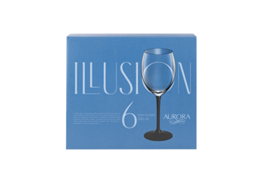 Vyno taurės AURORA ILLUSION, 330 ml, 6 vnt., 6 vnt. - 2