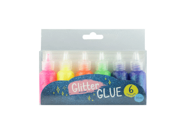 Klijų su blizgučiais rinkinys, 6 vnt.,120 ml - 1