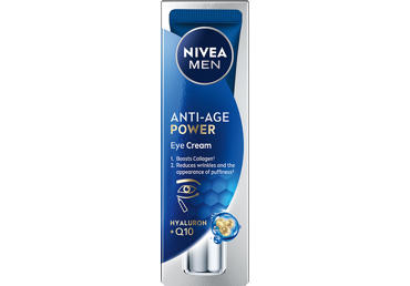 Paakių kremas su hialuronu ir Q10 NIVEA Men Anti-Age Power, 15 ml - 1