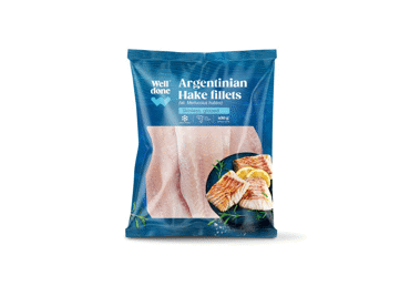 Argent. jūr.lydekų filė, WELL DONE, 400g, 400 g