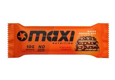 Baltym. vaflinis batonėlis MaxiNutrition su karamelės įd., 39 g